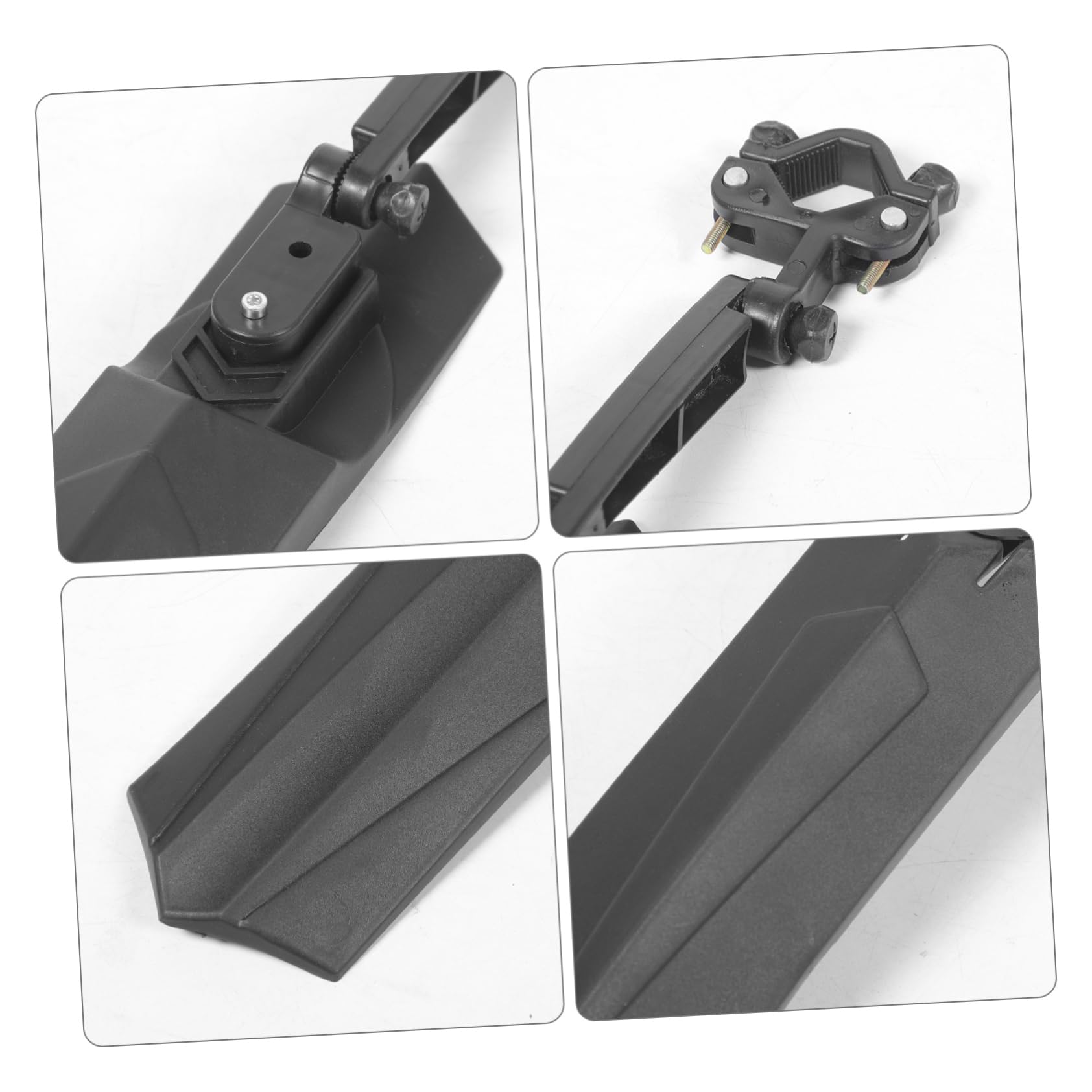 Toddmomy Guardabarros Delantero y para Bicicleta De Montaña. Calcomanías De Bicicleta Partes De La Montaña Cubierta De De Cross Pedales Agua De Lodo Black El Plastico
