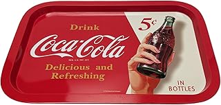 The Tin Box Company Coca Cola Rectangular Tin Tray (778427-12), Red