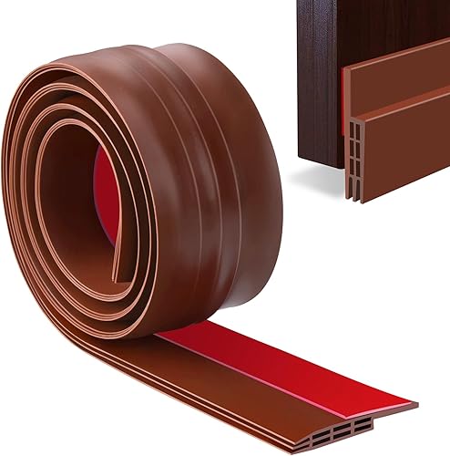 YOUSHARES Burlete para sello de puerta, 2 pulgadas de ancho x 39 pulgadas de largo, tapón de goma para barrido de puerta para insonorización y