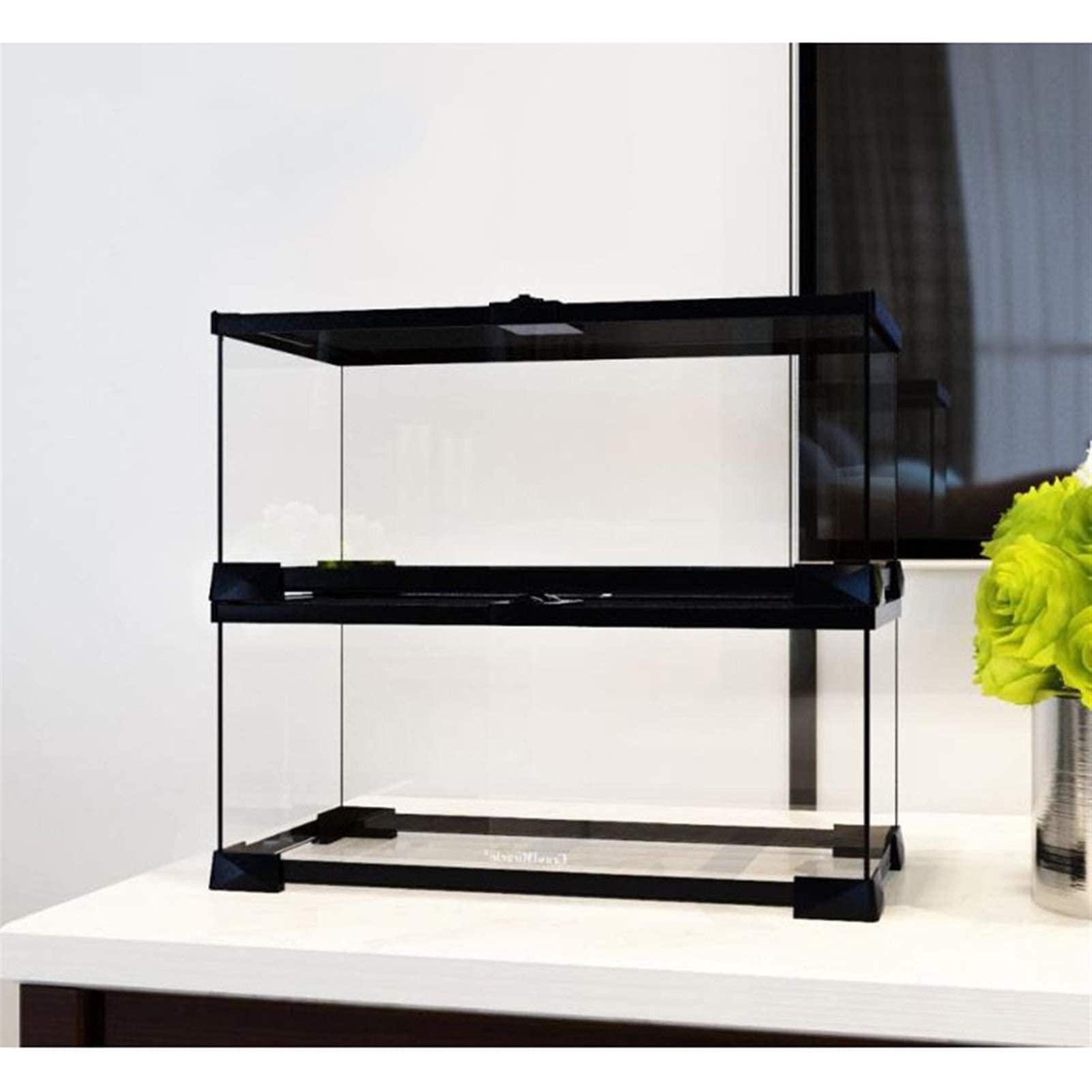 Terrario Serpiente Acrílico para Jaula de Serpiente Tortuga Lagarto - Caja de Transporte Portátil Caja de Serpiente Lagarto Araña