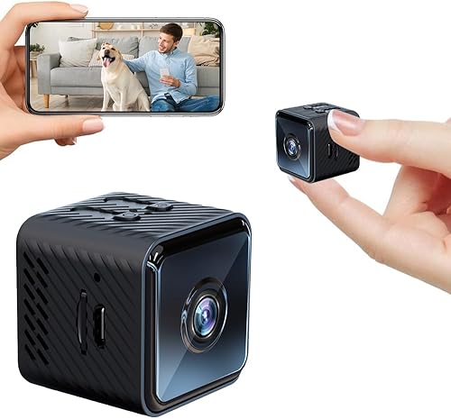 Mini cámara de seguridad inalámbrica 2023SHPTDJTIC para exterioresinteriores con audio, cámara oculta, cámara de vigilancia para el hogar, batería