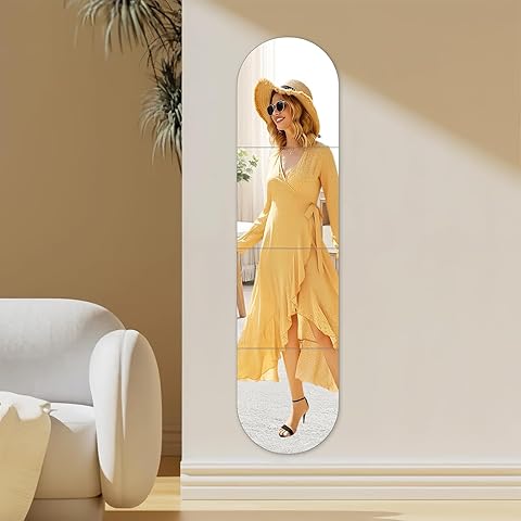 4 Espejos Autoadhesivos Pared, Espejo Acrílico Irrompible Grande, Decorativo para Baño Dormitorio 30cm x 30cm