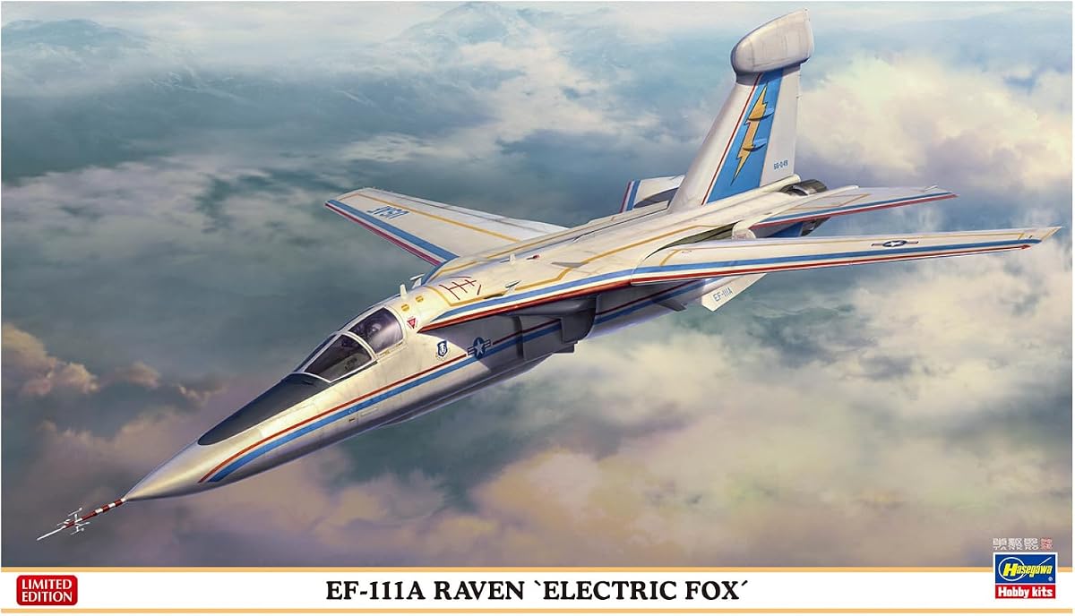 Hasegawa 1/72 USA EF-111A Raven Electric Fox Plástico Modelo 02483 (Avión)