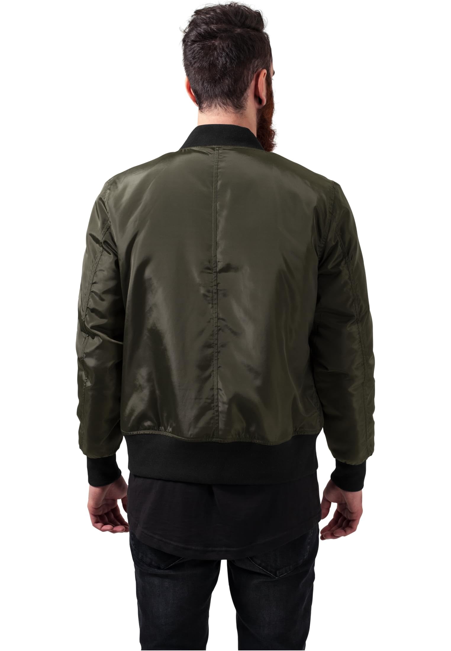 Urban Classics Chaqueta bomber otoñal para hombre, diseño clásico, chaqueta acolchada, ajustada y con un ajuste óptimo, chaqueta casual, tallas S - XL