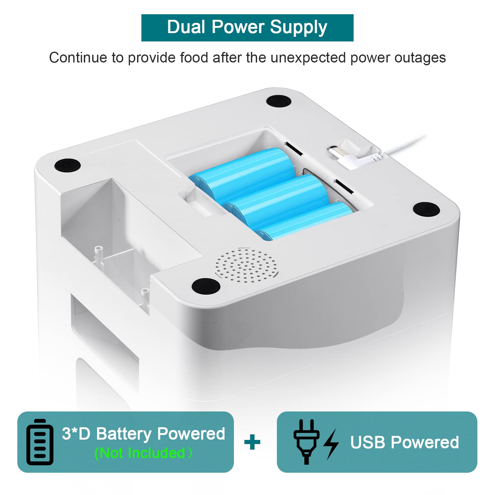 DoHonest Automatic Dog Feeder with Camera: 5G WiFi Easy Setup 8L Motion Detection Smart Cat Food Dispenser 1080P HD Video Recording 2-Way Audio Timed Pet Feeder App Control Night Vision S15