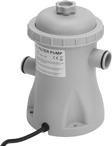 Miniatura 7 de Yunseity Bomba de filtro de cartucho transparente para piscina, bomba de filtro de piscina ABS 330 galones de bajo ruido para uso residencial