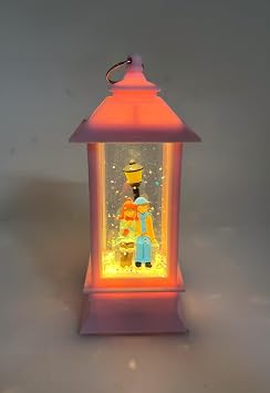 Romantic Winter's Tale Illuminated Snow Globe - Valentine's Pink