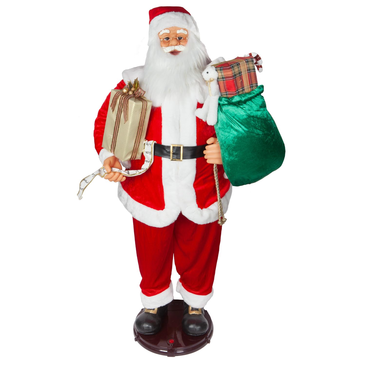 Pms White Vfm - Dancing Father Christmas Decoration Figure - Singing - Highly Detailed Realistic Santa Claus 1. 5M Tall Mains Operated Novelty Xmas Decoration With Volume Control