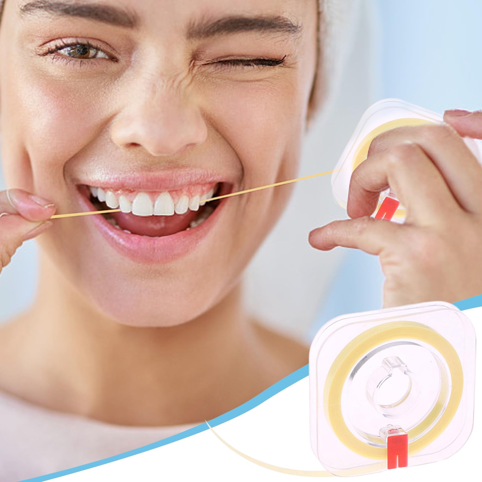 Striscia abrasiva per denti – 6 metri in resina, strumento di rettifica interdentale, pezzo di lima, componente abrasivo profondo, accessorio per la manutenzione professionale dell'igiene e la pulizia
