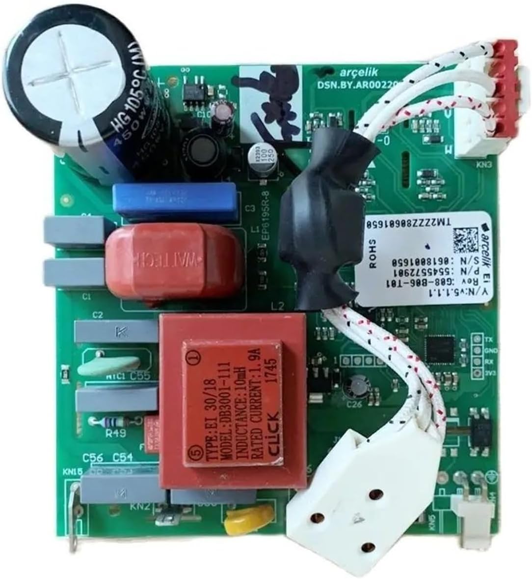 冷蔵庫マザーボードインバーターコントロールカード、Beko対応、G08-B07、冷蔵庫アクセサリーの交換