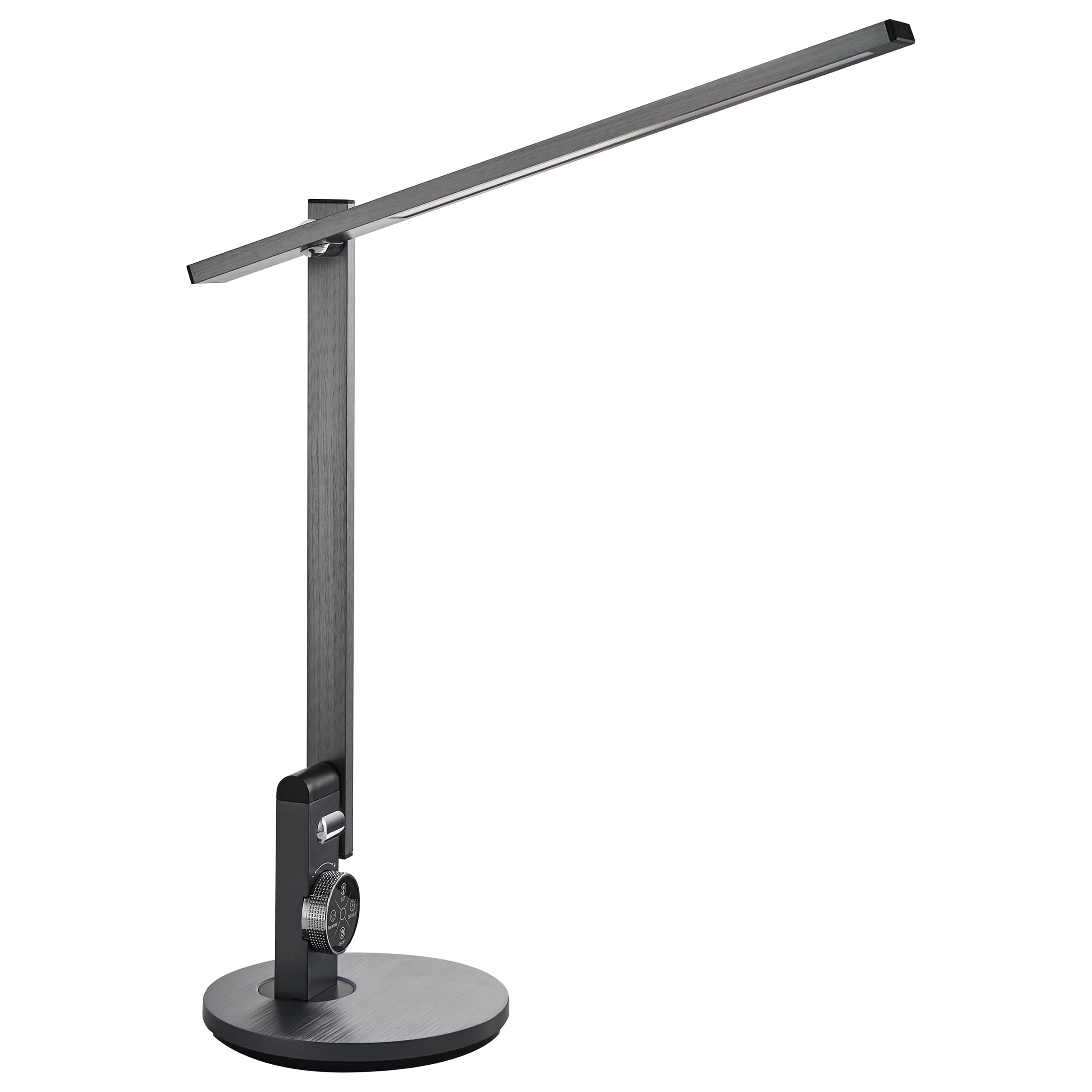 Beliani Schreibtischlampe LED grau verstellbar dimmbar modern für Homeoffice Cetus