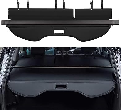 Retractable Cargo Cover For Ford Escape 2013 2014 2015 2016 2017 2018 2019, Luggage Security Shielding Shade Curtain Shelves Trunk Cover Parcel Shelf Shade Shield Screen Security Privacy Accessories