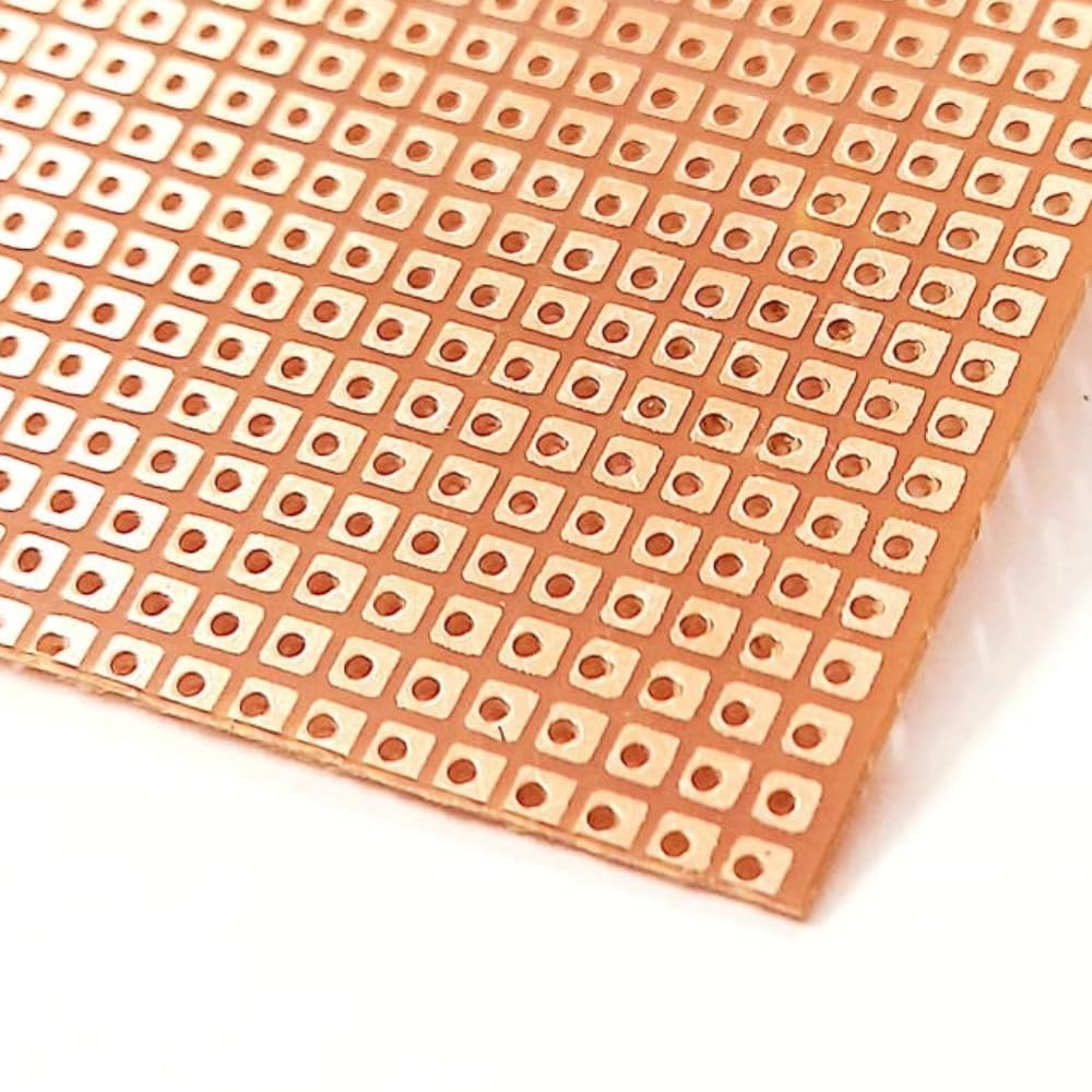 MaisonUp | (Pack of 5) | High-Quality Single-Sided General Purpose PCBs | Zero PCB | Perforated PCBs | Ideal for Prototyping (6x4 inch) (6 X 4 Inches, Single Side) (B0CTKVD5VJ) Amazon Price History, Amazon Price Tracker