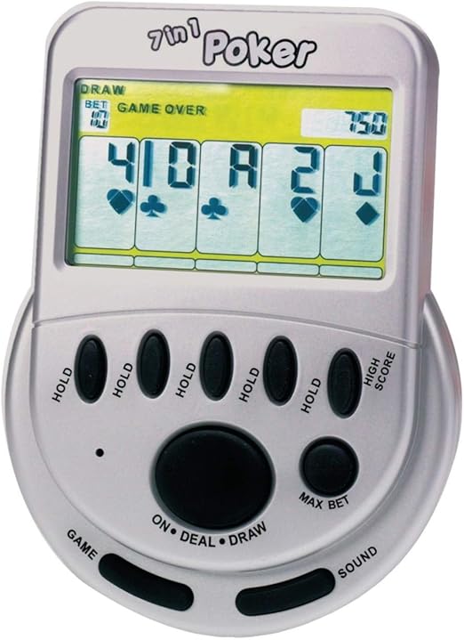 Mega Screen Electronic Poker Game Toys & Games