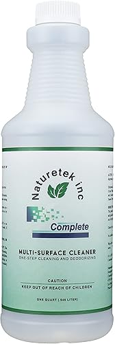 Naturetek Limpiador multisuperficie desengrasante y desodorante limpieza multiusos para inodoros bañeras suelos y paredes acción rápida sin fregar