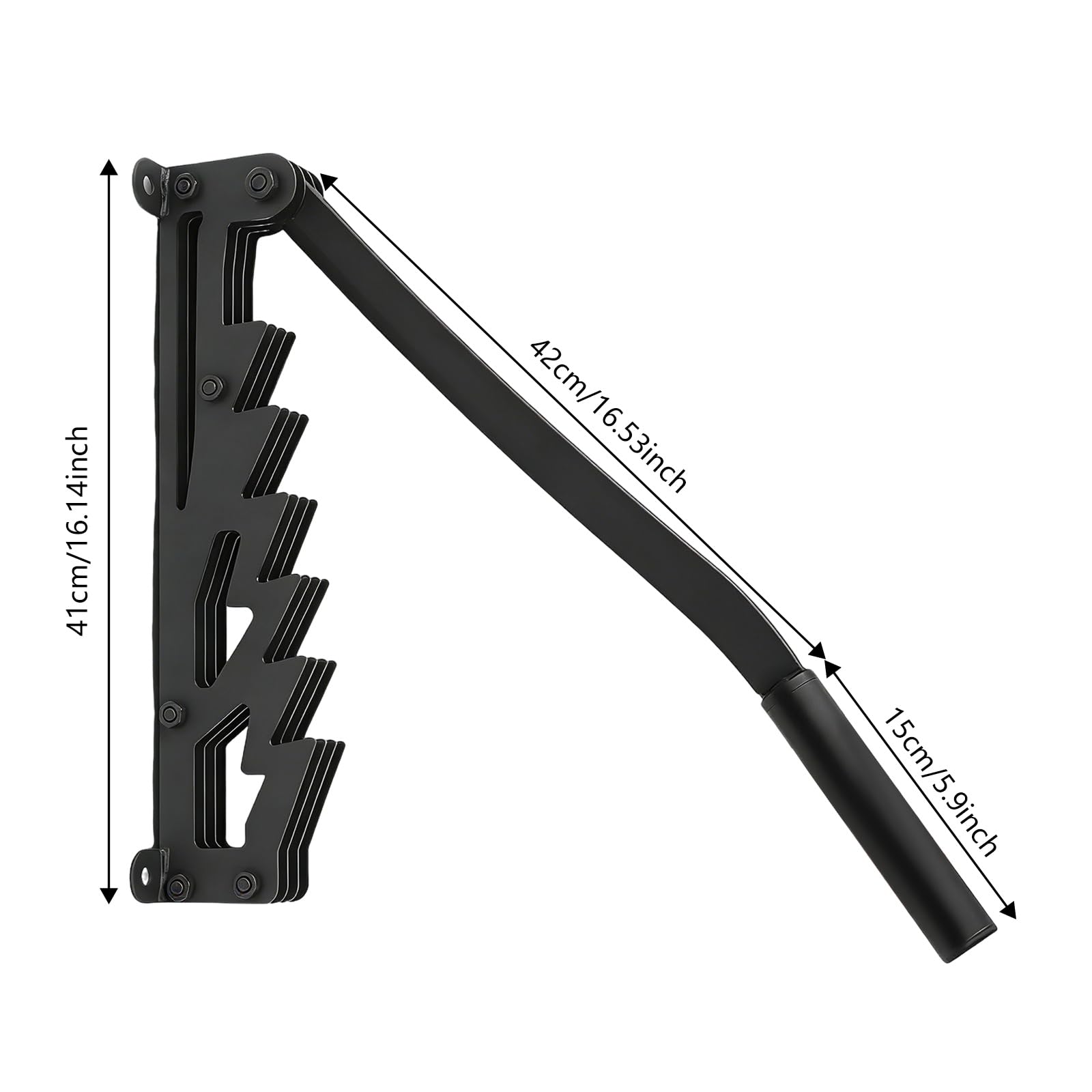 Spaccalegna manuale in ghisa per montaggio a parete 41×42 cm