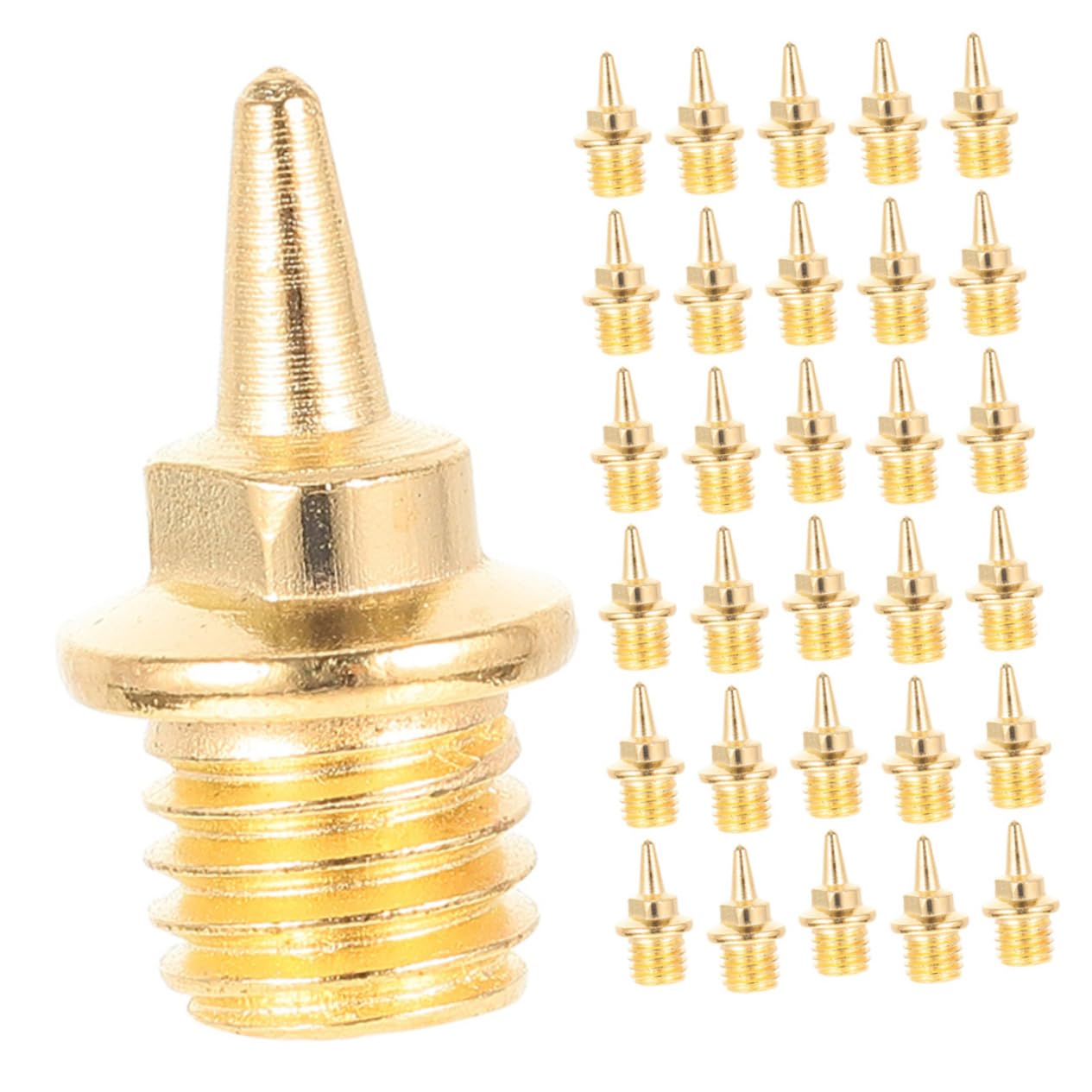Milisten 48pcs Aluminum Alloy Track Spikes for Sprinting Running Shoes Lightweight Replacement Spikes for Competitions Easy to Install Damage Grip Convenient Wrench Included