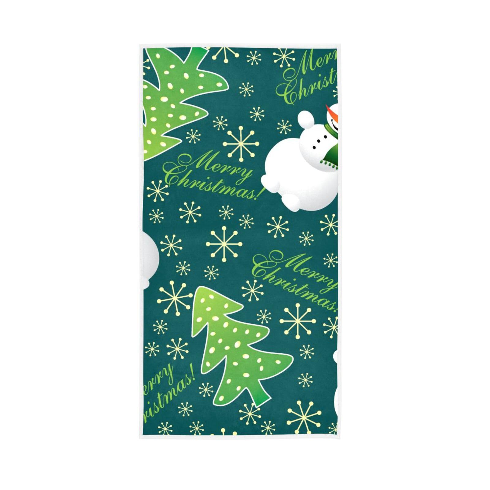 HUYGD Seamless Winter Hand Towel, 15 x 30 Inches Absorbent Hand Towel Spa Facial Towels Facial Towels for Estheticians Soft