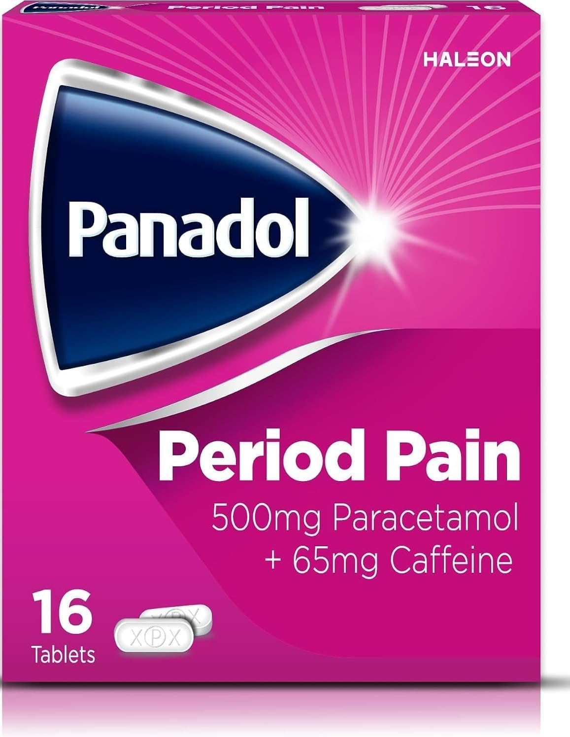 Panadol Period Pain Tablets 16s, Paracetamol and Caffeine, Pain Relief