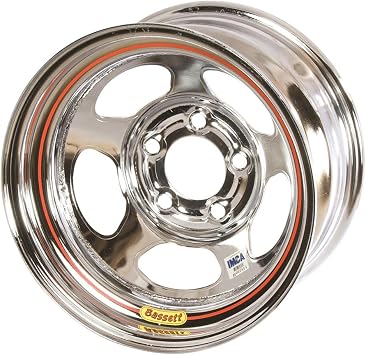 Bassett 58A52IC 15X8 Inertia 5x5 2" BS IMCA Chrome Wheel