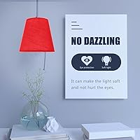 Vista 3 de Pantalla de lámpara de araña de pared de tela para dormitorio, sala de estar