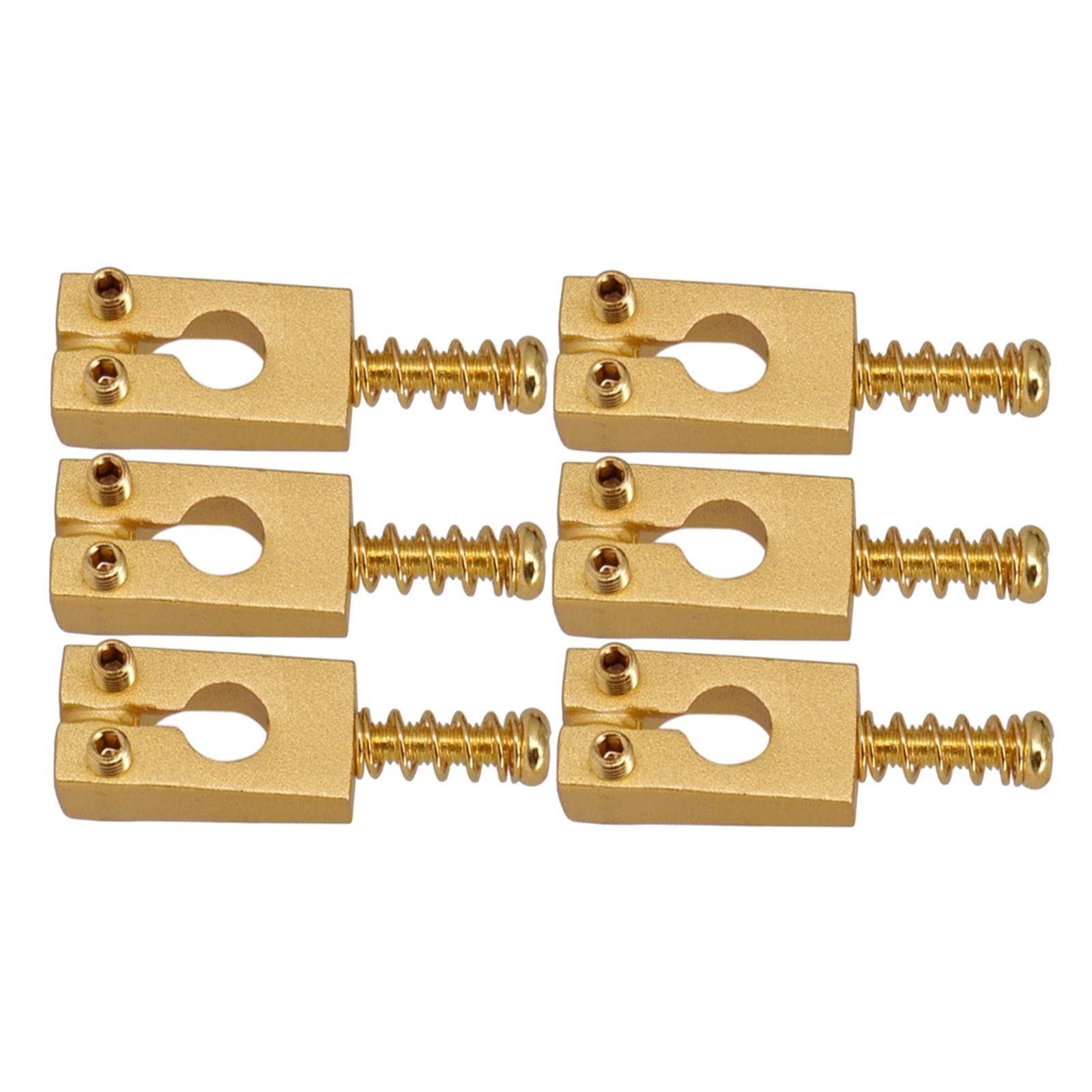 THE STYLE SUTRA ® Set of 6 Brass Golden Guitar Bridge Saddles fit for ST Electric Guitar Parts gplden| Guitars & Basses | Parts & Accessories | Guitar Parts | Bridges-image-45