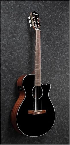 Miniatura 3 de Ibanez AEG50N - Guitarra acústica y eléctrica de 6 cuerdas (mano derecha, negro de alto brillo)