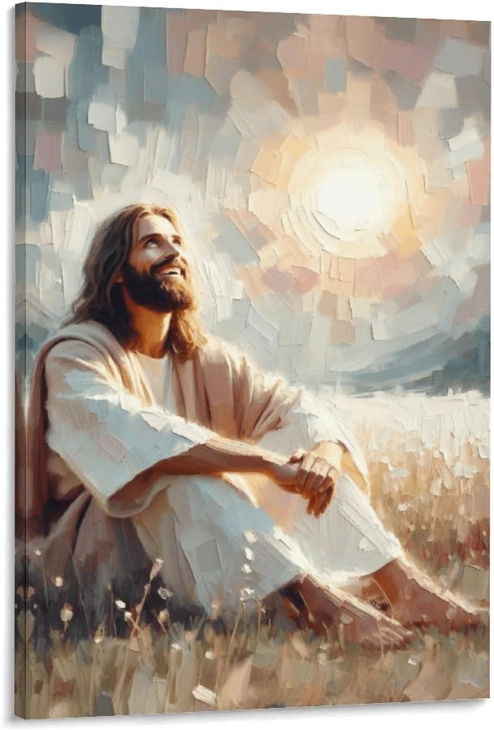 KERAXL Jesus Poster Canvas Christian Wall Art Religious