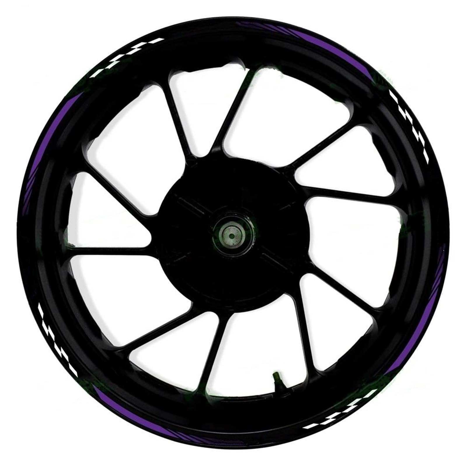Motorcycle Wheel Sticker for VERSYS650 for VERSYS 650 Motorcycle 17 Inch Front and Rear Wheel Decals Hub Reflective Fairing Rim Stripe Stickers(008)