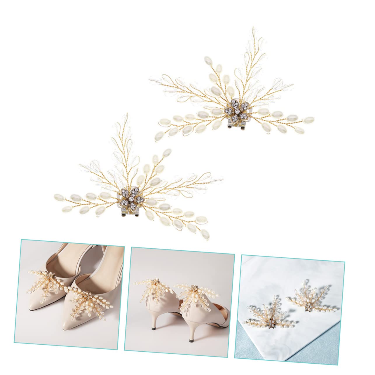 PACKOVE 8pezzi Fibbie Per Scarpe Decorativi Charms Per e Accessori Cerimonie e Speciali