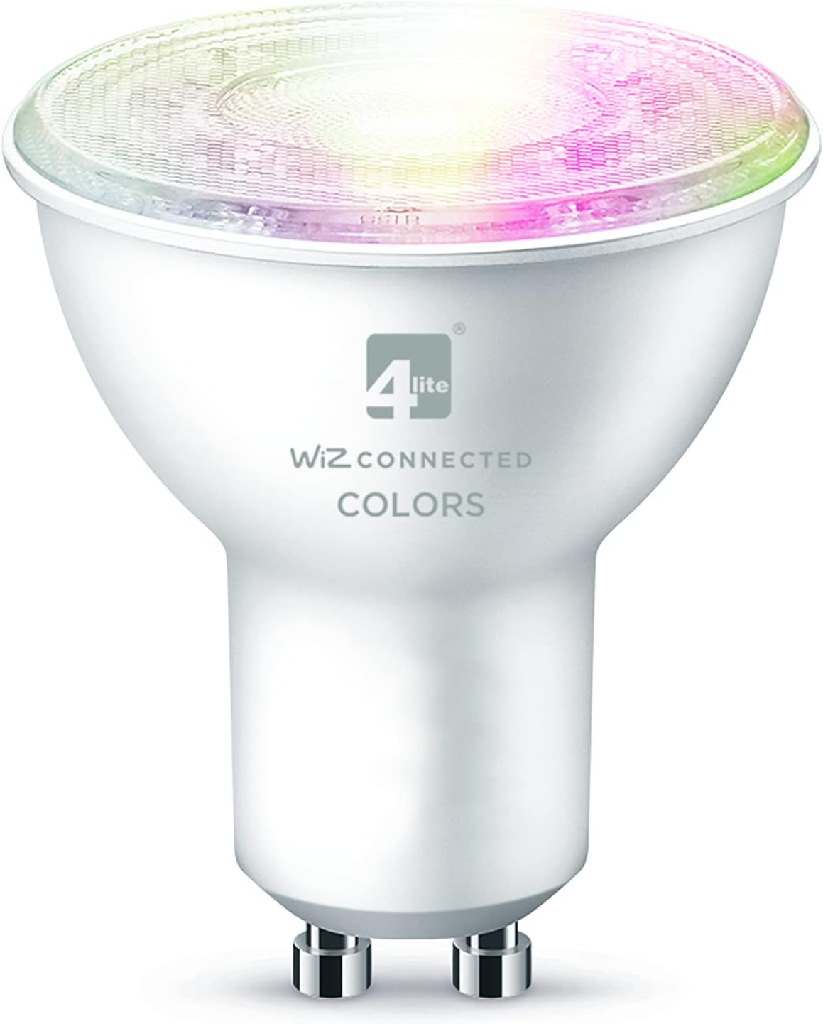 4lite Smart GU10 LED Bulb (5W) Colour Changing Dimmable 345Lm 2200-6500K Tuneable White, Wi-Fi/Bluetooth Controlled - 4l1/8043