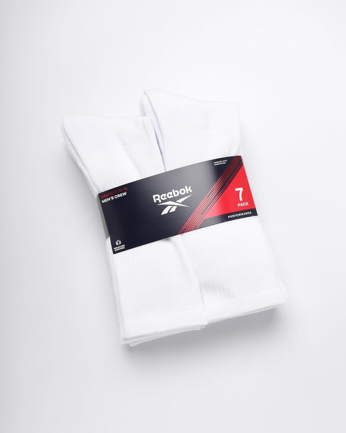 Reebok Mens Athletic Crew Socks - 5 Pack Moisture Wicking Cushioned Athletic Socks for Men with Reinforced Seams (6-12.5) - Image 2