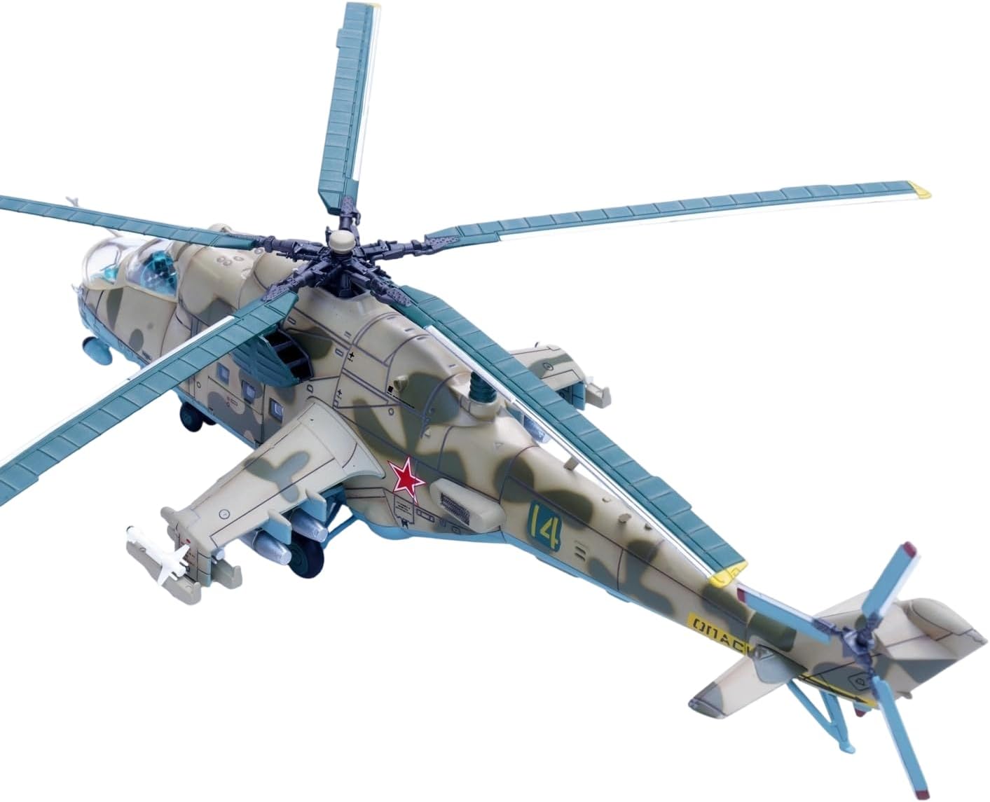 Panzerkampf 14005PI Mi-24 Helicopter Hind Soviet Air Force Bagram Base Diecast 1/72 Model New in Stock
