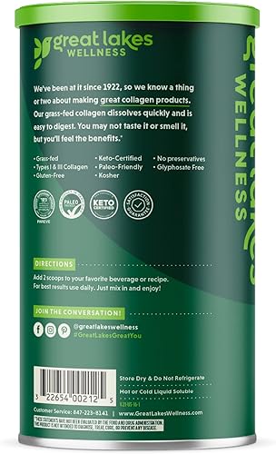 Miniatura 4 de Great Lakes Gelatin Carne de Vacuno colágeno hidrolizado Kosher 16 oz