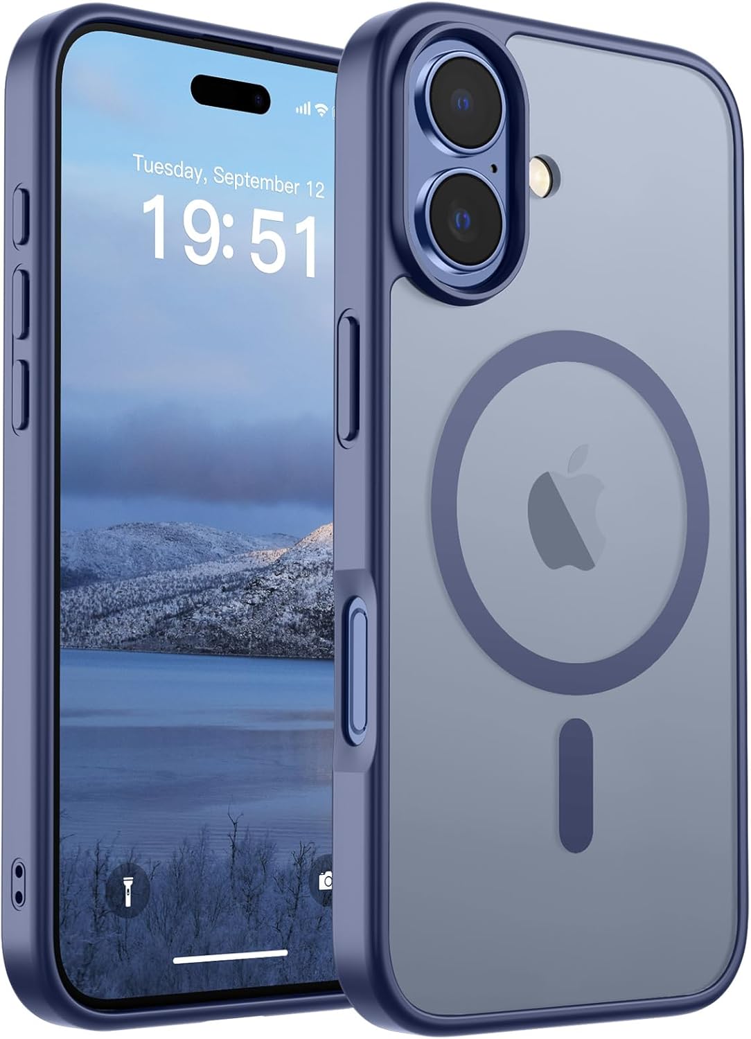 SUPFINE Magnetic for iPhone 17 Case (Compatible with MagSafe)(Military Grade Drop Protection) Translucent Matte Shockproof with Anti-Fingerprint Phone Cover 2025,Lavender Gray