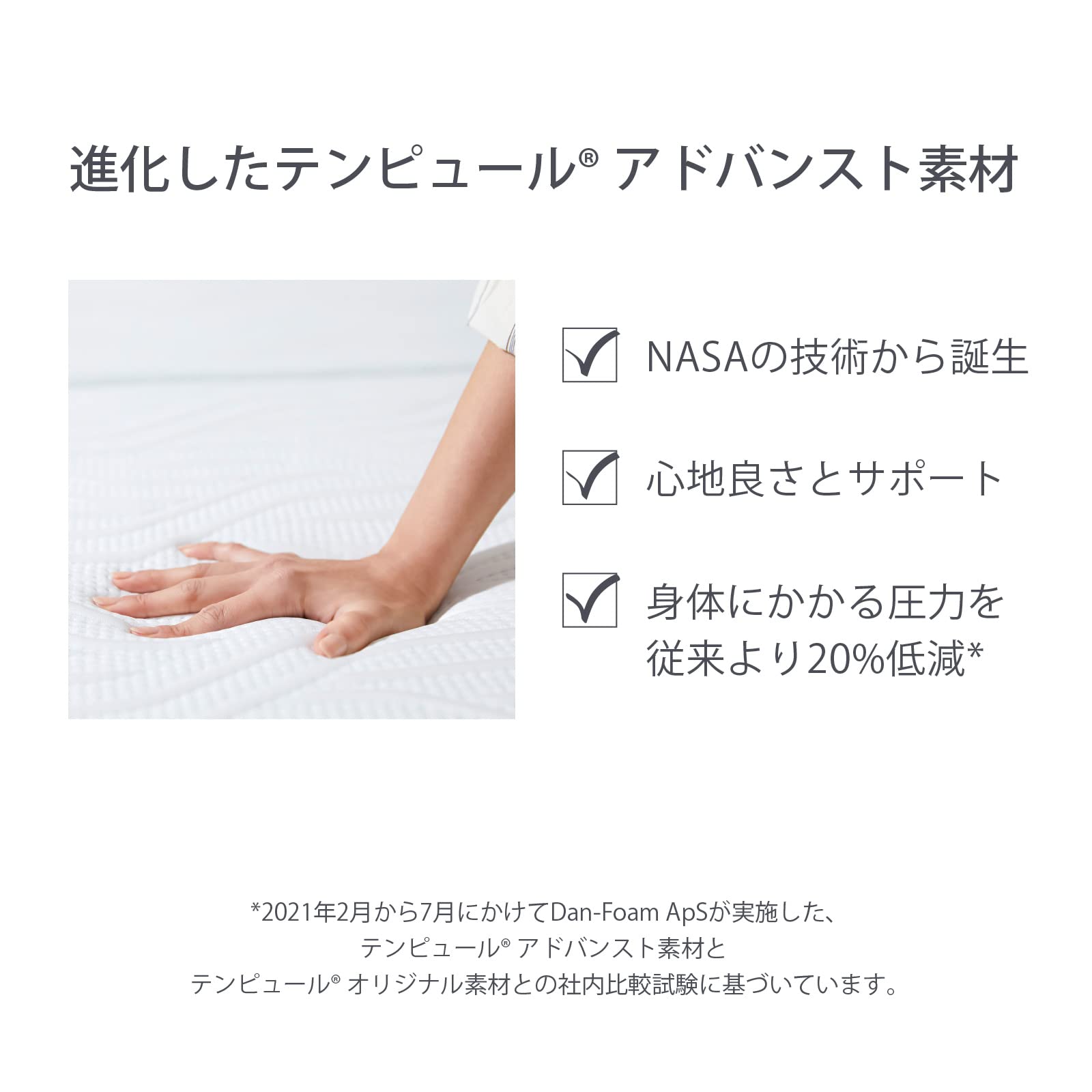 Amazon｜テンピュール(Tempur) プロ フトン 折りたたみマットレス 