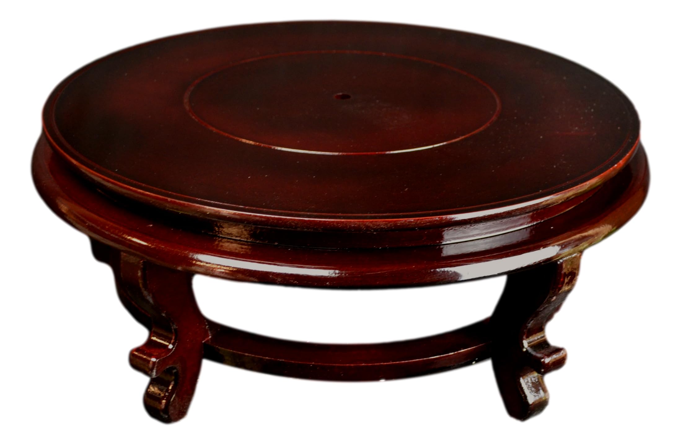 - Wooden Fishbowl Display Vase Pot Planter Stand Plant Pot Display Stand (16")