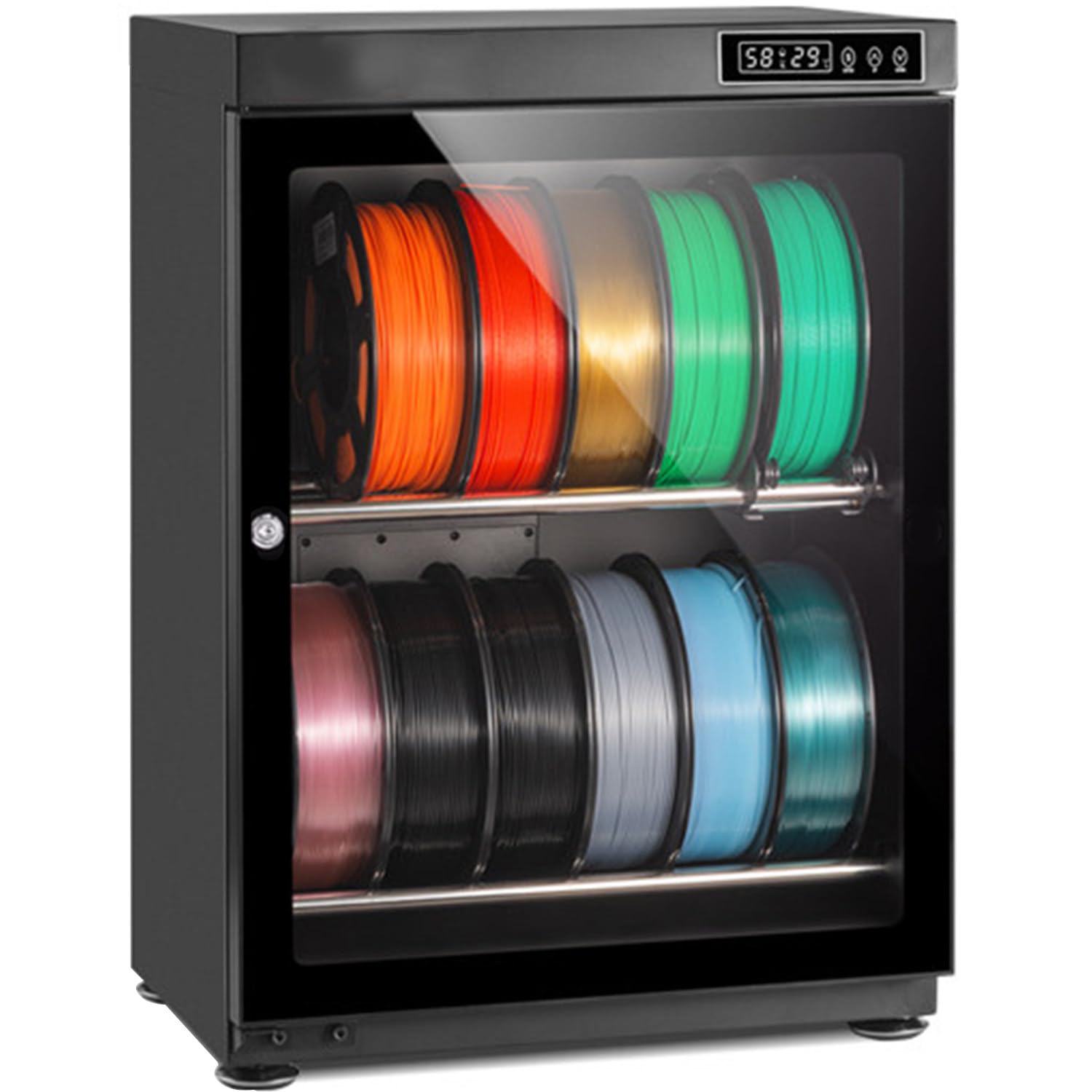 Qiang Multicolor Filament Storage Dryer,Sealed Metal Cabinet,For Pla/Abs/Petg/Tpu 70L