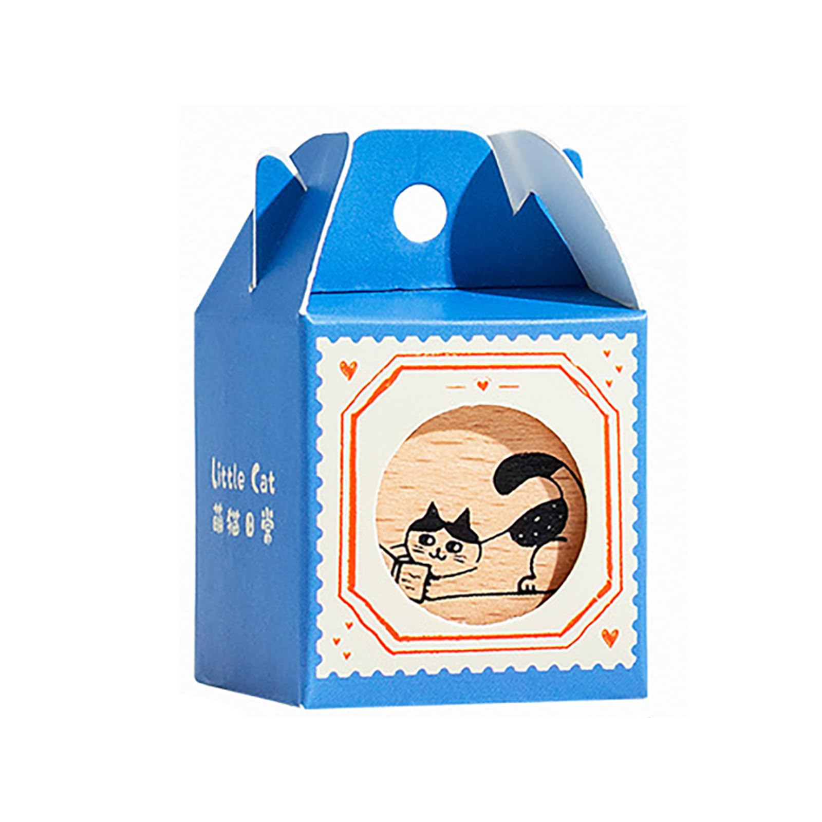 Retro Cats Series Stamp Wood Rubber Retro Decorative Animal Pattern for Journaling Craft Scrapbooking Wood Rubber Animal