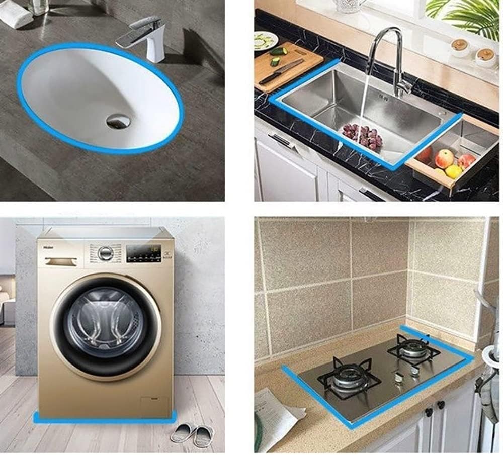 Guarnizione doccia alta 30 mm, flessibile per piatti doccia e peccato, guarnizione in gomma per rubinetto della cucina (8 m) – impermeabile e drenante