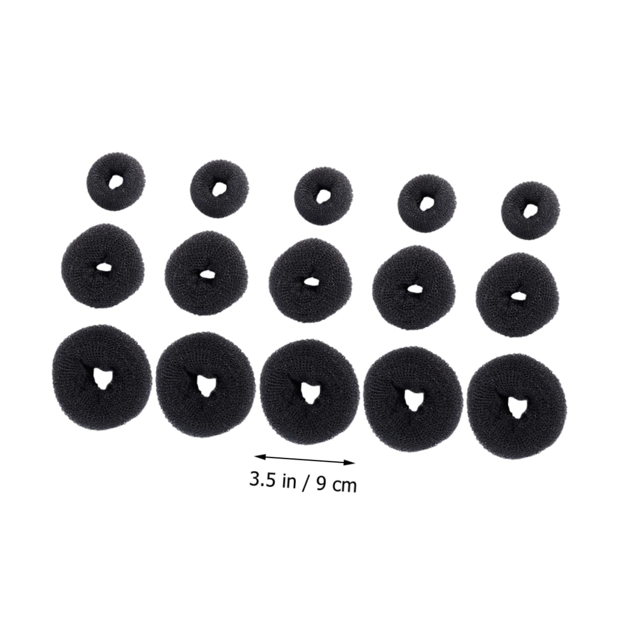 MAGICLULU 3er-set Unsichtbarer Haarknoten-maker-set Haarknoten-maker Für Frauen Haar-donut-former Haar-styling-tool Haarknoten-maker Mittlere Größe 15 Stück * 3