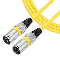Vista 11 de MECCANIXITY Cable de micrófono XLR macho a macho de 5 pies y 3 pines, adaptador profesional de audio XLR, cables de micrófono para sistemas PA