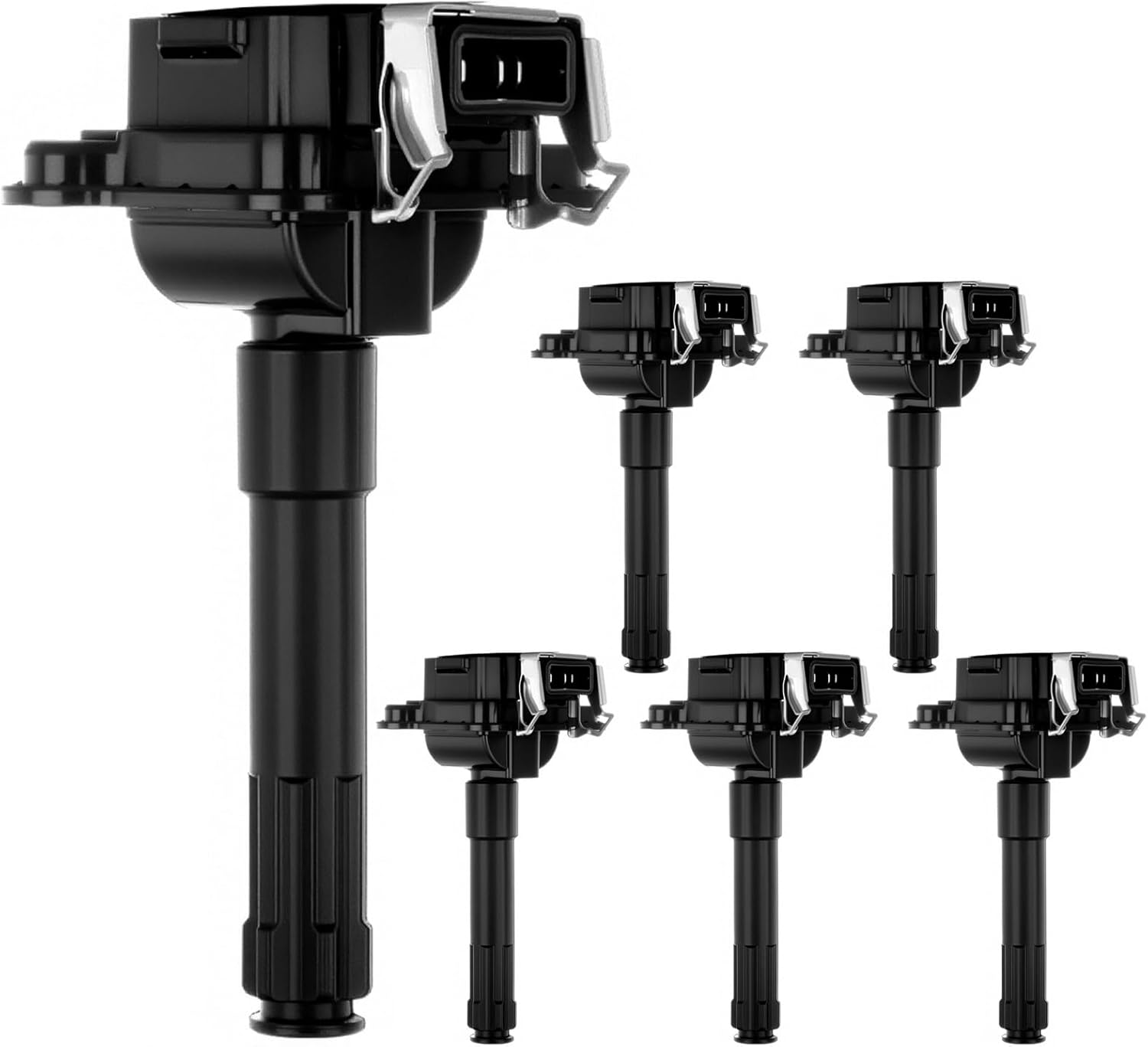 SCITOO Ignition Coil Coils Pack fits for P-assat 1.8L 1998-1999 for A-udi A8 Q-uattro 4.2L 1997-1999 for A4 Q-uattro 1.8L 1997-2000 for A4 1.8L 1997-2000 UF290 5C1035 12606 set of 6