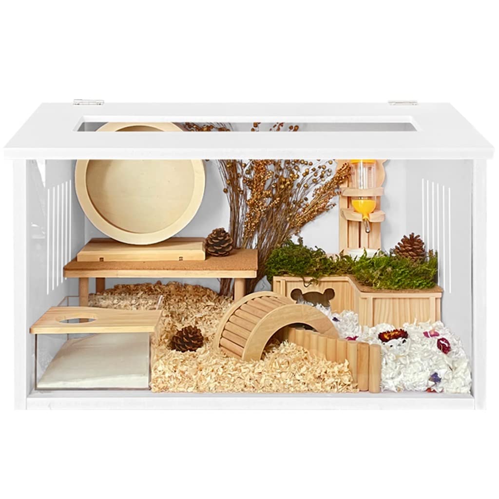 Full 90 Jaula Grande para Hámster, para Hábitat De Mascotas, Casa Impermeable para Cobayas, Hurones, Chinchillas, Ratones Jerbos, Animales Pequeños (S : 80cm)