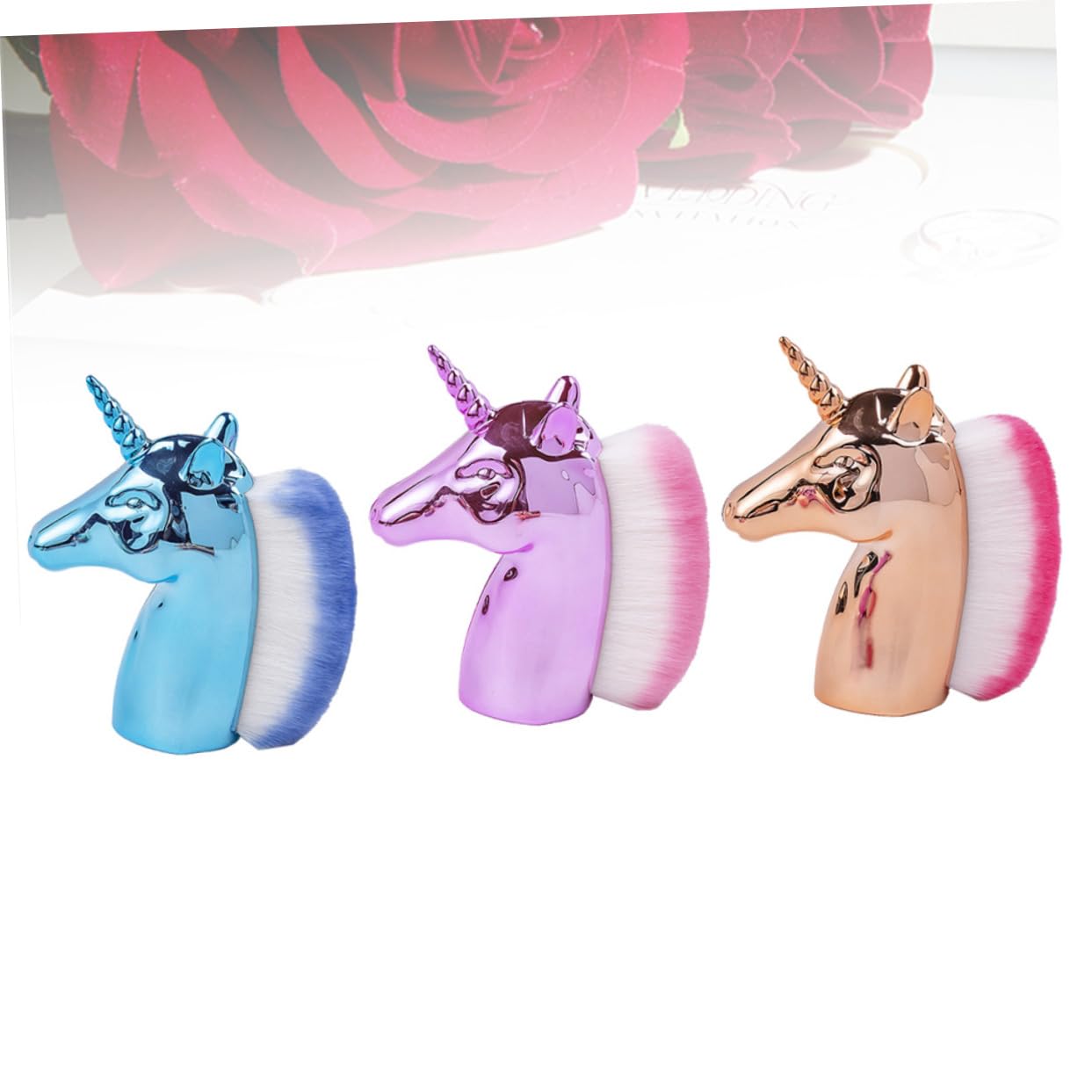 FRCOLOR 3piezas Cepillos De Uñas De Unicornio Para Limpiar El Polvo Duradero y Fácil De Usar