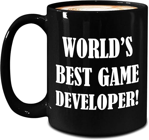 Cute Gifts Idea for Game Developer Designer Mug - Large 15oz Black Coffee Tea Cup - Video Gaming Design Dev Team Development Funny Appreciation