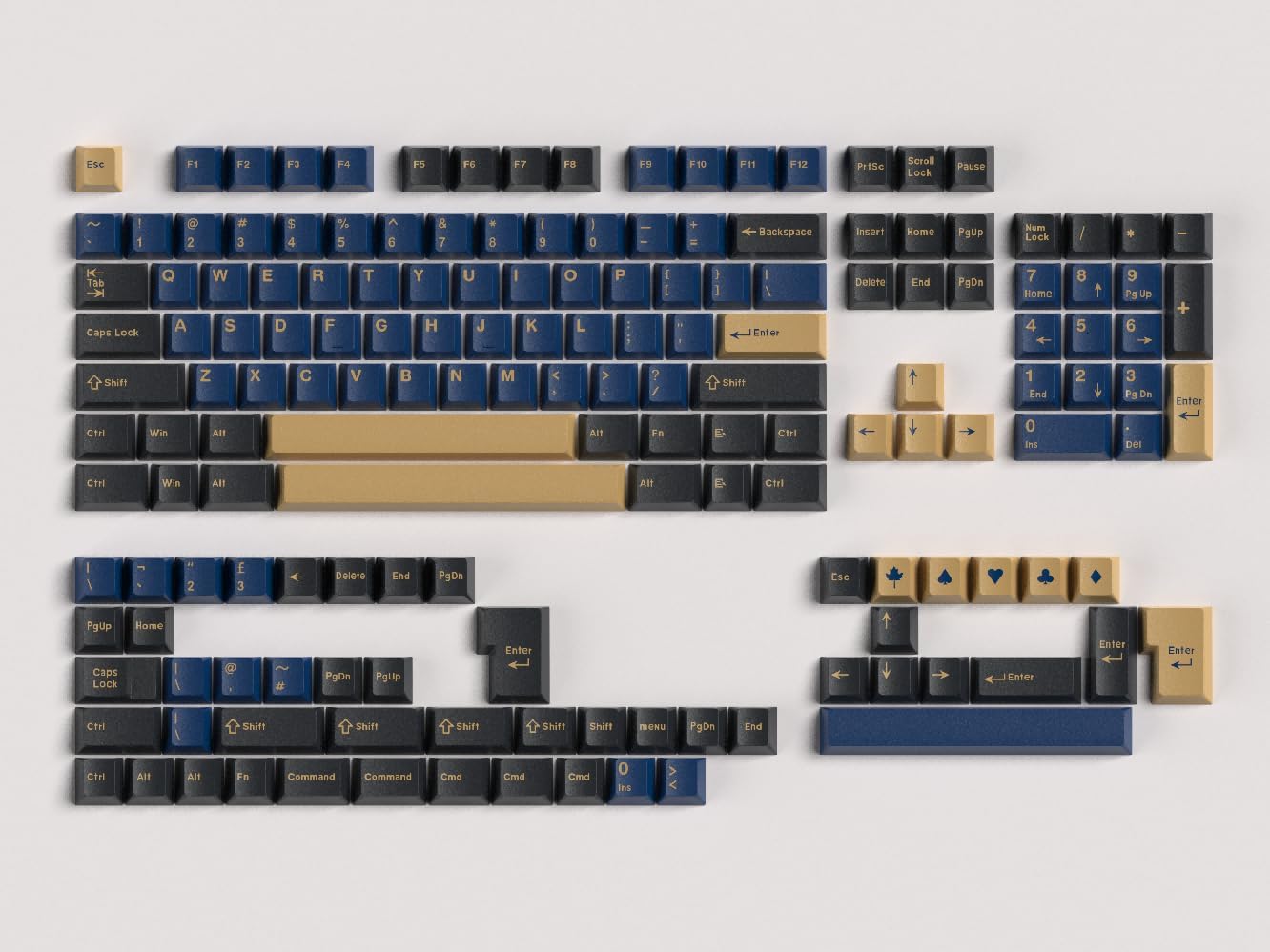 Double Shot PBT keycap Set, Cherry Profile Keyboard Key caps 60 65 75 100 Percent,157 - Key Custom keycaps for ANSI Layout MX Switches Mechanical Keyboard (Vitality Rhythm)