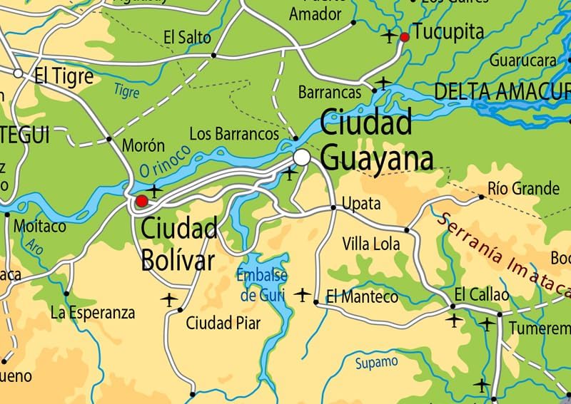 Miniatura 4 de Venezuela - Póster físico (23,3 x 16,5 pulgadas), papel laminado