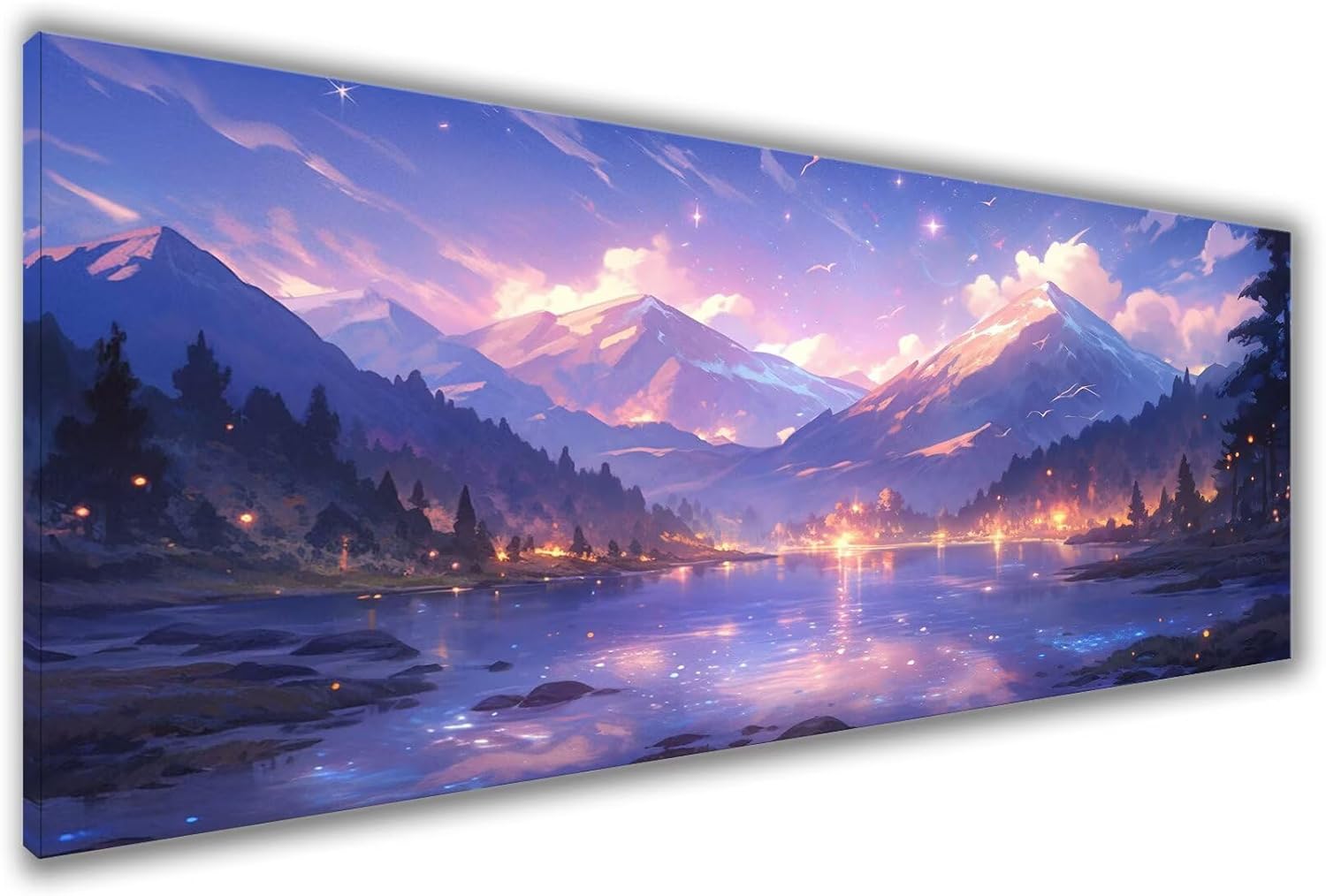 A4風水絵画ダイヤモンド金富士 金運財運アップ 散財抑えて蓄財したい人