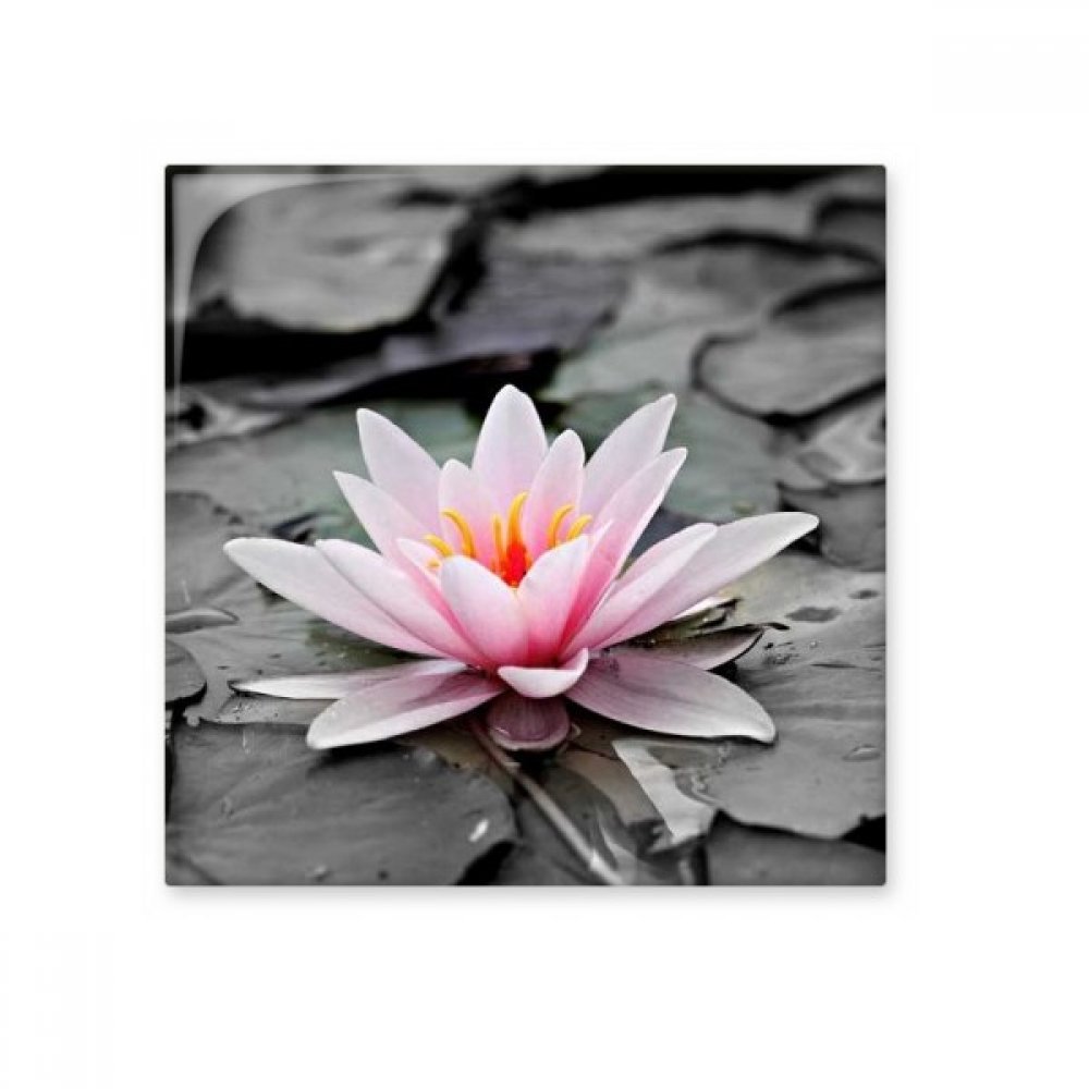 Carreau céramique mural anti-tache motif lotus et rose rouge pour cuisine et douche